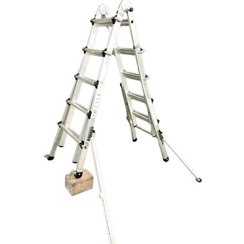 짝다리 수평조절 사다리 + 아웃트리거 (6단)