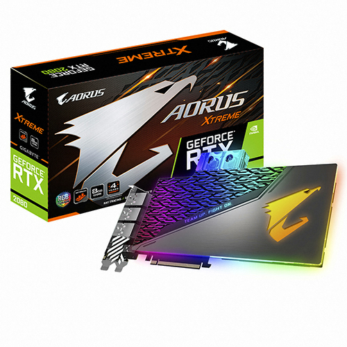 GIGABYTE AORUS 지포스 RTX 2080 XTREME 워터블럭 D6 8GB