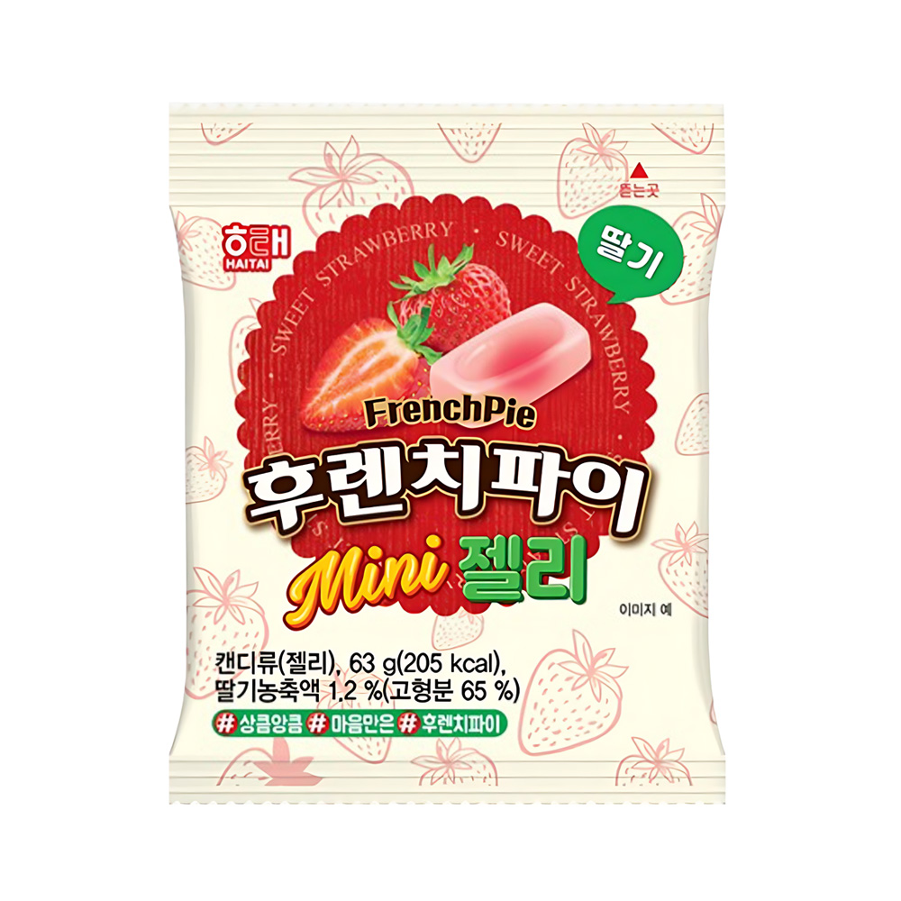 후렌치파이 미니 젤리 딸기 63g