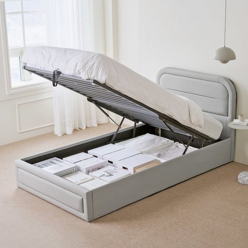 프라임 라운드 리프트업 수납 침대 Q