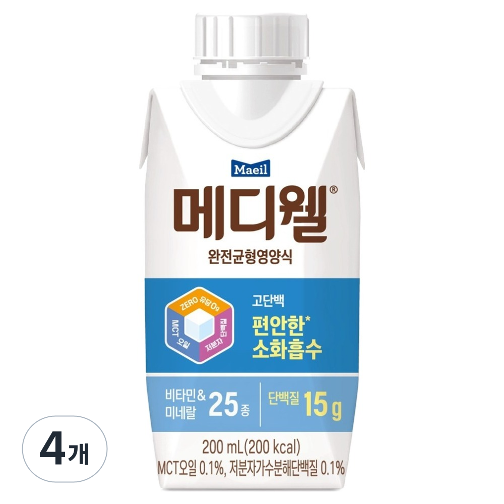 매일유업 메디웰 완전 균형 영양식 200ml