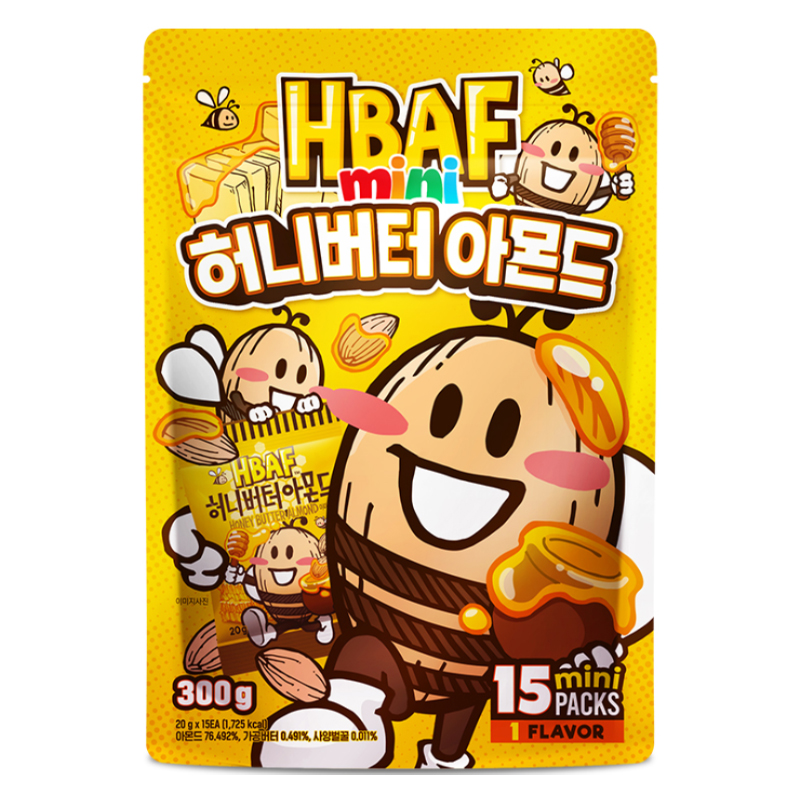 HBAF 허니버터 아몬드 미니팩 300g