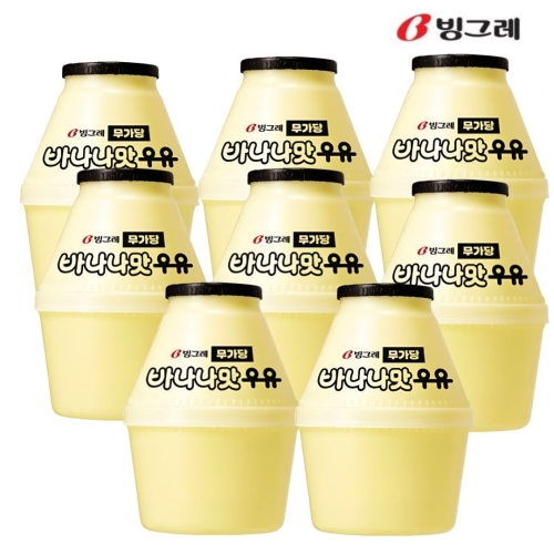 빙그레 바나나우유 무가당 240ml (12개)_이미지