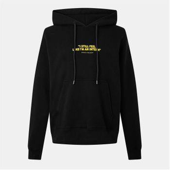 ���� �ĵ� ����Ʈ Mens Intern Skate Hoodie, Slogan Print 533166 Black 142989042