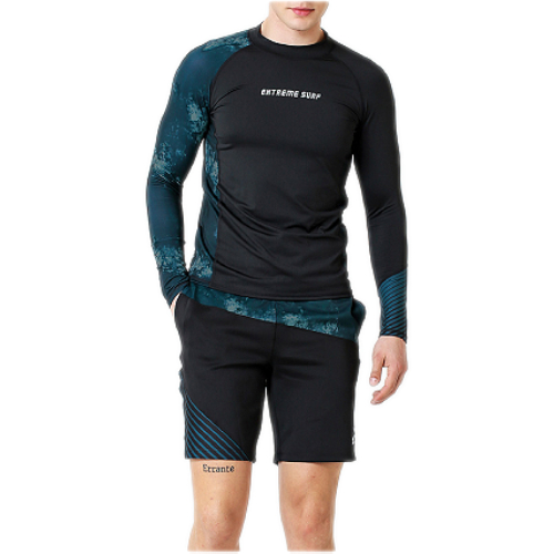 베이직엘르 남성 비치 래쉬가드 세트 BEM-T923K+BEM-T924K_이미지