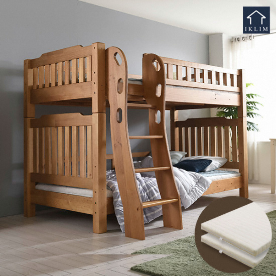 더끌림퍼니처 클래식 분리형 원목 2층침대 SS (캐시미론)_이미지
