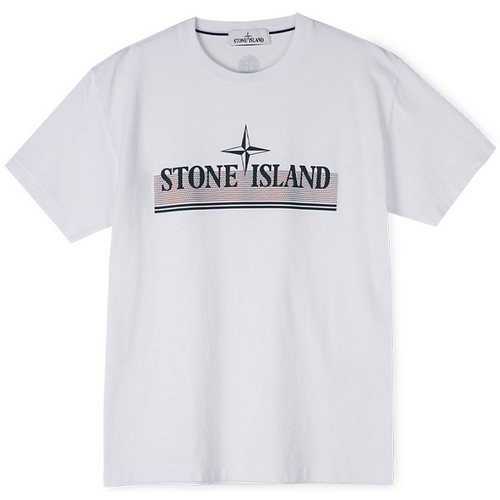 스톤아일랜드 그래픽 로고 반팔티 76152NS92 (V0001, 화이트)