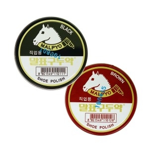 직업용 구두약 40g 검정색 갈색