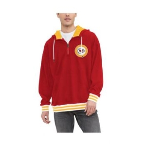  타미힐피거 맨즈 레드 Kansas 시티 Chiefs Aaron Quarter-Zip 후디 17311647 576498