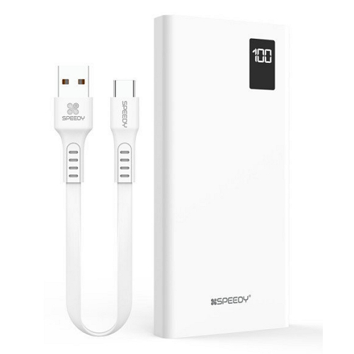 디엠케이코리아 SPEEDY PD 20W 슬림 핏 보조배터리 SPE-PA10DPQ 10000mAh (C타입 케이블포함, 1개)