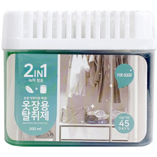 [불명] 퍼굿 2in1 녹차 참숯 옷장탈취제 300ml