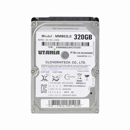 ũ�ι������� 320GB UTANIA MM802LS (SATA3/5400/16M/��Ʈ�Ͽ�/���ۺ��)