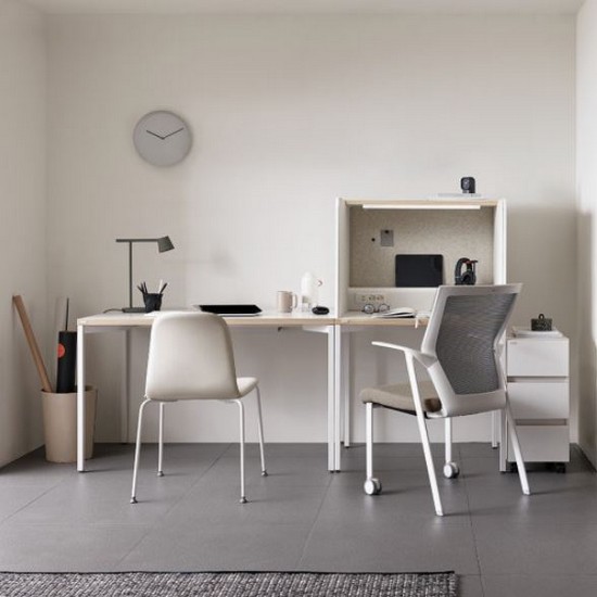 데스커 조명+펠트형 집중형 독서실 책상 (800x600)_이미지