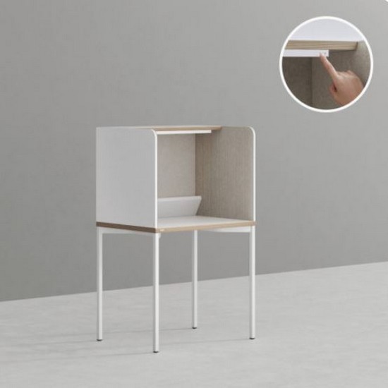 데스커 조명+펠트형 집중형 독서실 책상 (800x600)