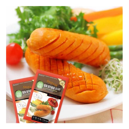 자연애벗 발효 닭가슴살 소시지 청양초 120g (50개)_이미지