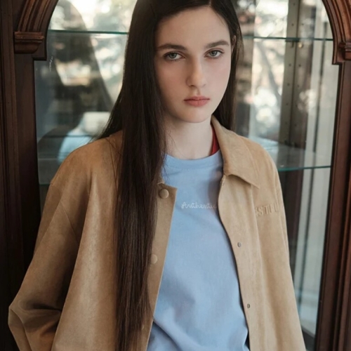 실켓터치 자수포인트 티셔츠 PS7CH301