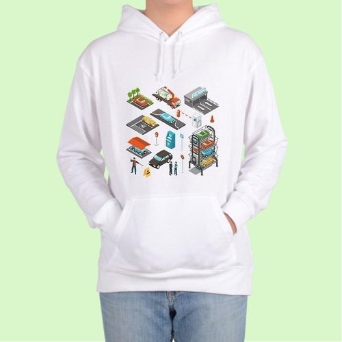 셀러허브 패션 JHQOSS86_4B 프린팅티셔츠 자율주행 남녀공용 자동화