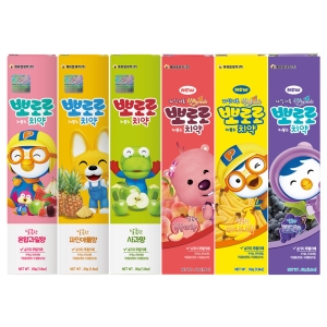 미니멈 뽀로로 저불소 치약 6종 세트 50g 1세트