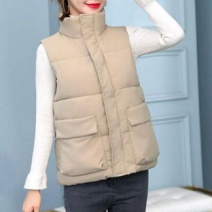 오너클랜 하이넥 여자 패딩 조끼 베스트 여성 패딩 조끼 겨울 코디 WFLKAWF_260302 582943_WFLKAWF_260302_이미지