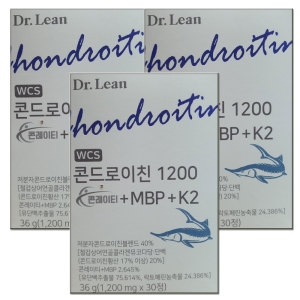 닥터린 WCS 콘드로이친 1200 콘레이티+MBP+K2 1200mg 30정 (3개)