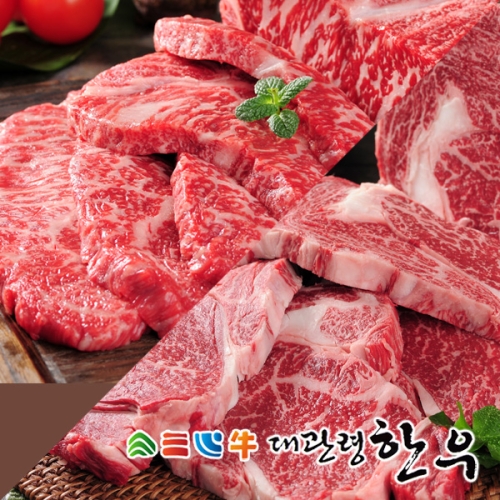 평창영월정선축산농협 대관령한우 1+등급 등심/채끝 800g [1개]