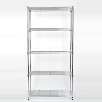 금하산업개발 크롬도금 25파이 산업용 메탈랙선반 하턱 5단 900