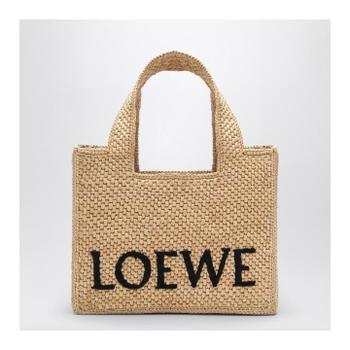 로에베 Font Tote small raffia bag A685B59X03NF/XM_LOEW-2123 T_이미지