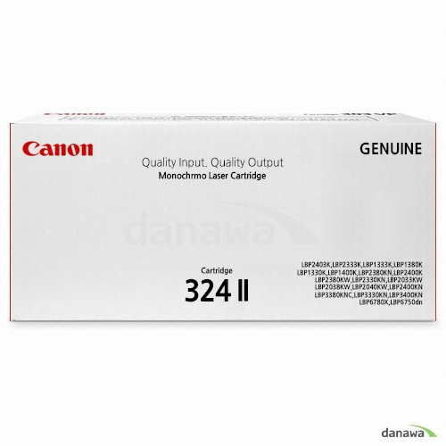 정품 CRG-324II BK 검정