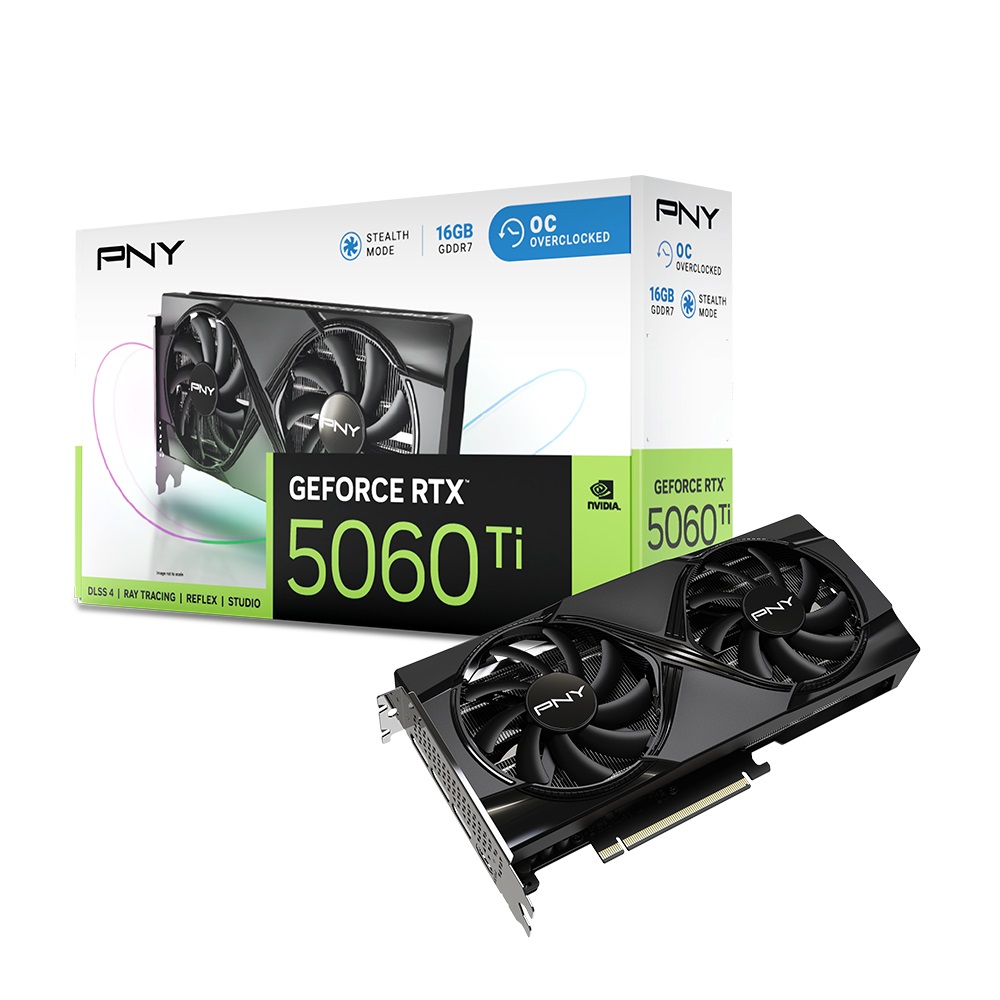 PNY 지포스 RTX 5060 Ti OC D7 16GB Dual Fan 한성컴퓨터_이미지