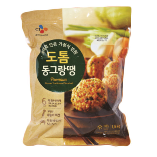 CJ제일제당 도톰 동그랑땡 1.5kg (1개)