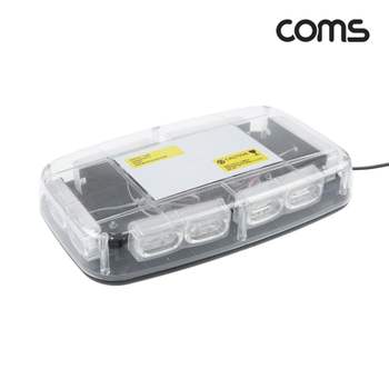 Coms Z6E3R1N7 LED 비상 경광등 DC12V 시거잭전원 블루/레드_이미지