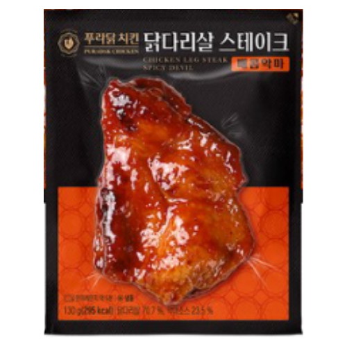푸라닭 닭다리살 스테이크 매콤악마 130g (6개)_이미지