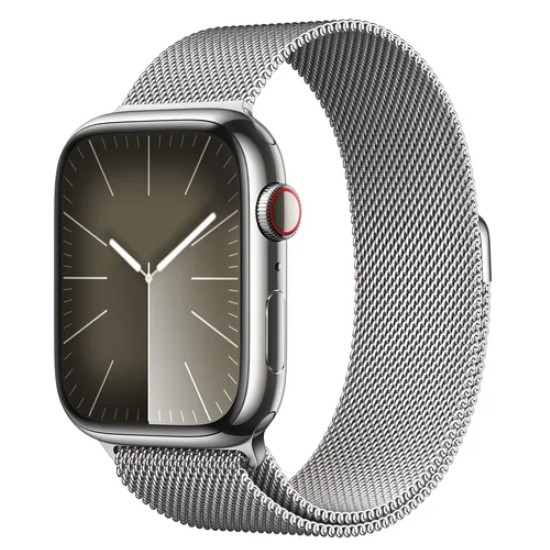 APPLE 워치 시리즈9 45mm Cellular 실버 스테인리스 스틸 (밀레니즈루프)_이미지