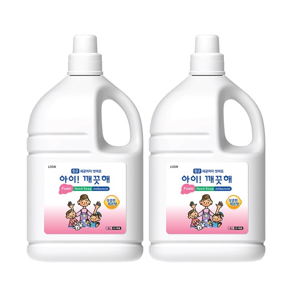 아이깨끗해 대용량 리필 레몬향 4L  (2개)_이미지