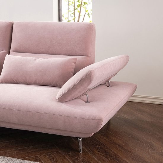 에싸 엘로이즈 스윙기능 리브 패브릭 소파 3.5인용 (스툴포함)_이미지