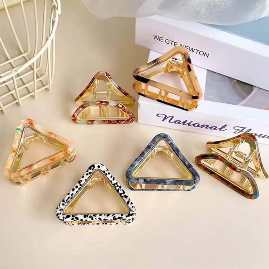 777LRR81 헤스티아 셀룰로오스 집게핀 삼각 헤어핀