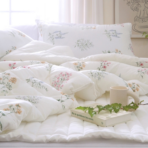 비비월드 플로라 앨리스 순면 100% 차렵이불 베개세트 (슈퍼싱글 SS)
