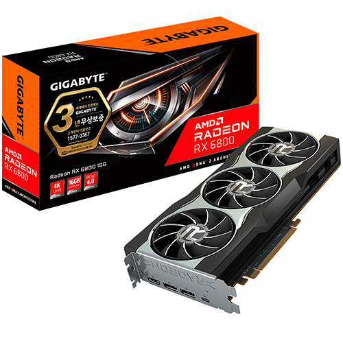 GIGABYTE 라데온 RX 6800 D6 16GB 제이씨현