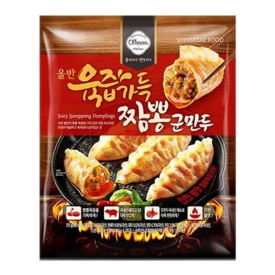 신세계푸드 올반 육즙가득 짬뽕군만두 315g (6개)_이미지