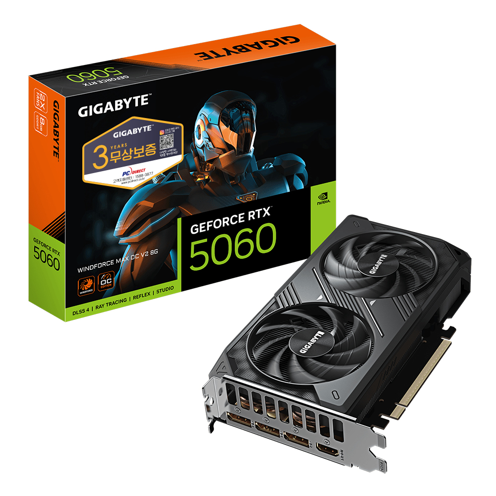 지포스 RTX 5060 WINDFORCE MAX OC V2 D7 8GB 피씨디렉트