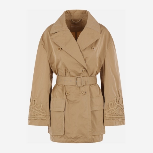 에르마노설비노 그래픽 자수 더블브레스트 트렌치 코트 D480D334R UUJ61324_이미지