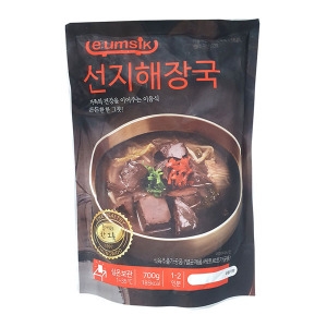 청우식품 이음식 선지해장국 700g (10개)