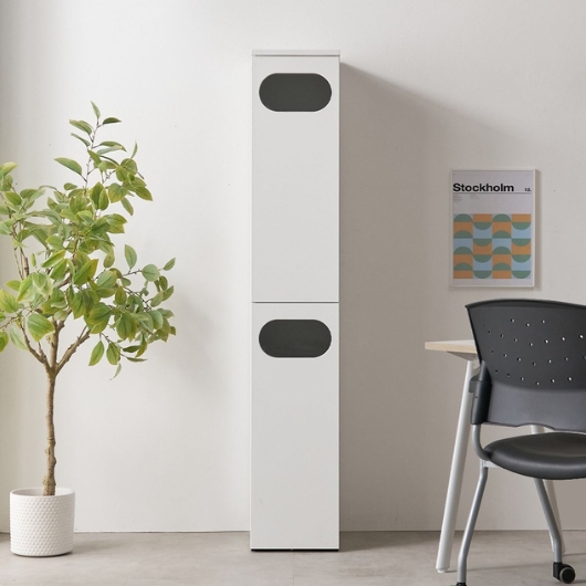 레토 2단2칸 분리수거함 수납장 300