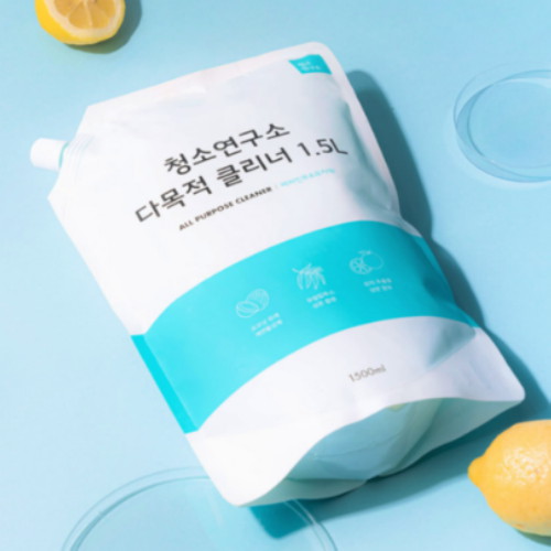 양양산업 청소연구소 다목적 클리너 리필팩 1.5L (2개)_이미지