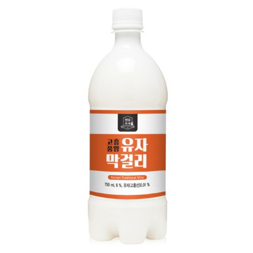 청정영농조합법인 고흥 풍양 유자막걸리 750ml