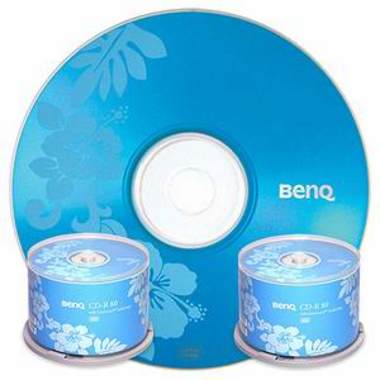BenQ CD-R 700MB 52x 케익 100장 Holiday Blue_이미지