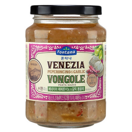 폰타나 베네치아 페페론치노&갈릭 봉골레 파스타소스 430g (1개)_이미지