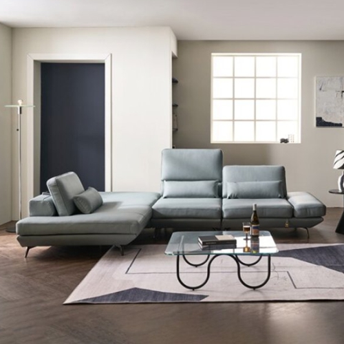 다우닝  마리스 오픈코너 멀티스윙 전체 천연통가죽 소파 4인용