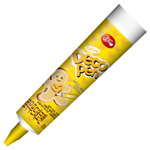 초코펜 옐로우 데코펜 20g