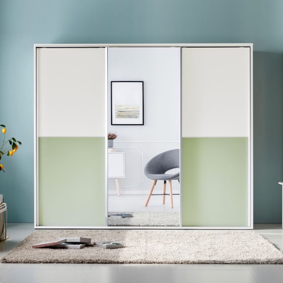 파로마 네오 카로프 슬라이딩 투톤 거울옷장 2400_이미지